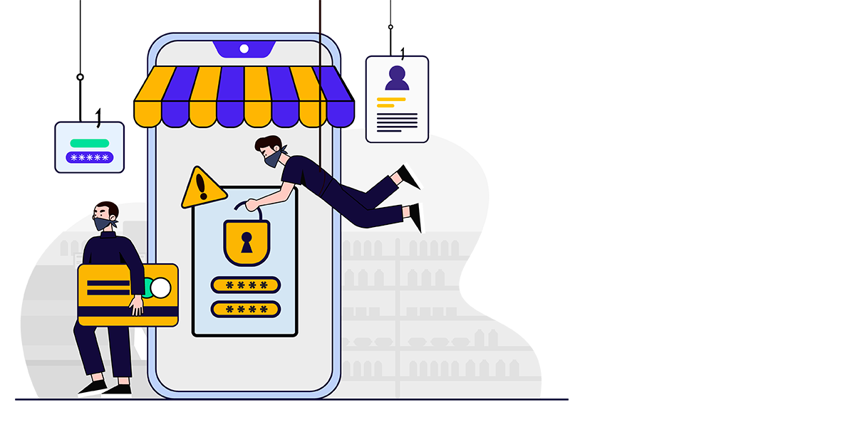 2 thieves stealing a small business's data highlighting the importance of cybersecurity for small businesses